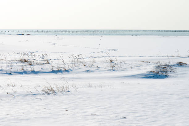 winter landscape in the island