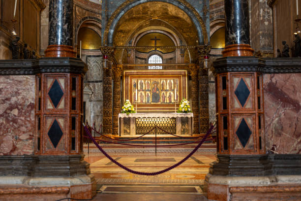 istock Details from altar in San Marco basilica in Venice 2162854724