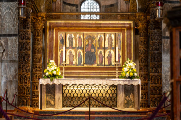 istock Details from altar in San Marco basilica in Venice 2162854886