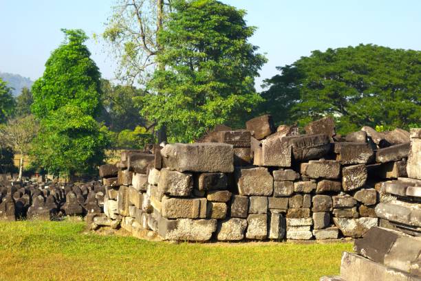 istock A pile of stones in an ancient temple 2162854890