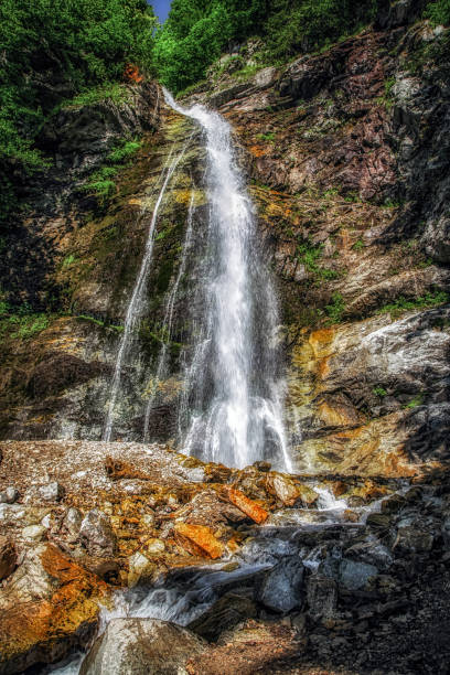 istock Sutovsky waterfall in Litte Fatra mountains in Slovakia 2162856781