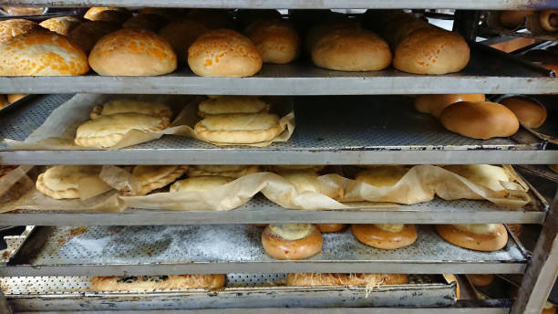 istock Freshly Baked Bread and Pastries on Cooling Rack 2162860119