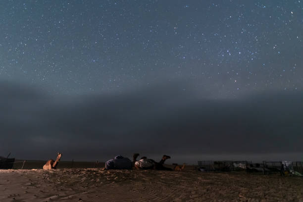 istock milky way motion across night sky during off road camping in desert 2162863336