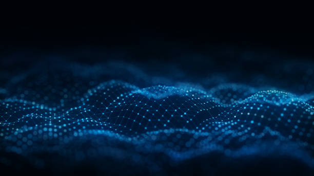 istock Dynamic color wave of particles and lines. Abstract futuristic background. Big data visualization. 3D rendering. 2162863506