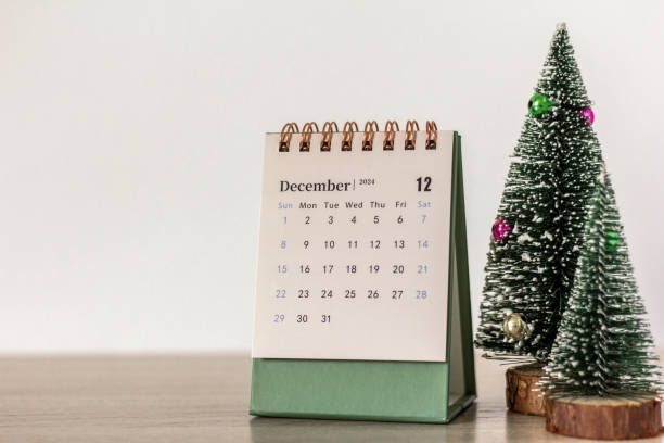 istock December calendar for 2024 on your desktop. 2162864010