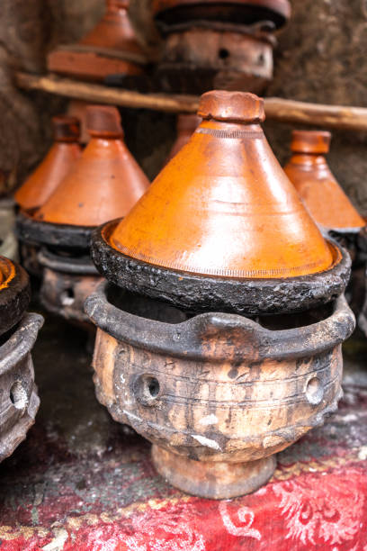 istock Old Moroccan Tajine, Traditional Morocco Ceramic Tableware, Arabic Marqa, Moroccan Tagine Food 2162866611