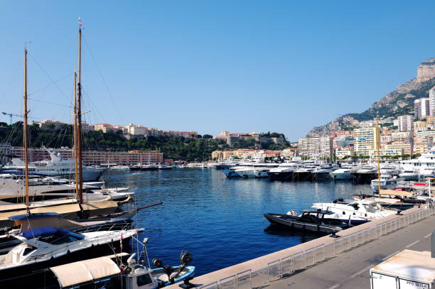 Montecarlo, Monaco - July 18, 2024: sea port of Montecarlo