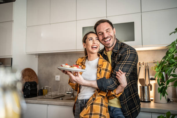 istock Surprise breakfast! Bruschetta for his girlfriend 2162871798