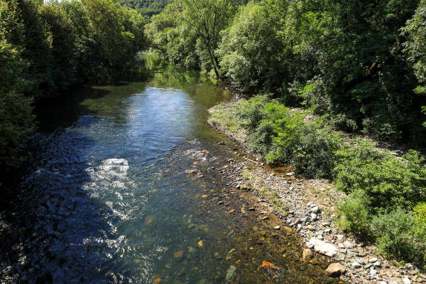 istock The Bidasoa River as it passes through Bera town 2162873125