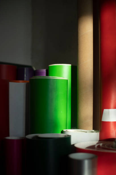 istock Colored paper. Film rolls. Creative material. Adhesive paper. 2162882697
