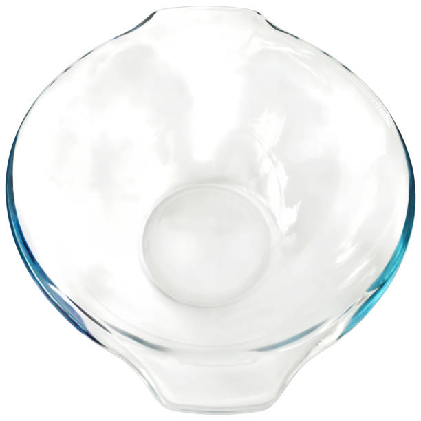 istock Empty Round Clear Glass Baking Dish High Angle View Isolated On White Background High Resolution Stock Image 2162882794