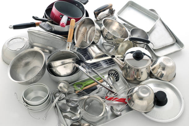 istock Small, unwanted metal waste from households 2162883620