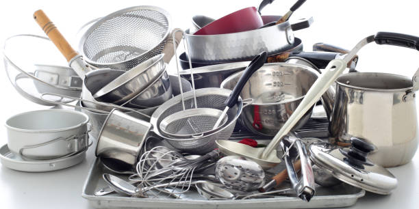 Small, unwanted metal waste from households