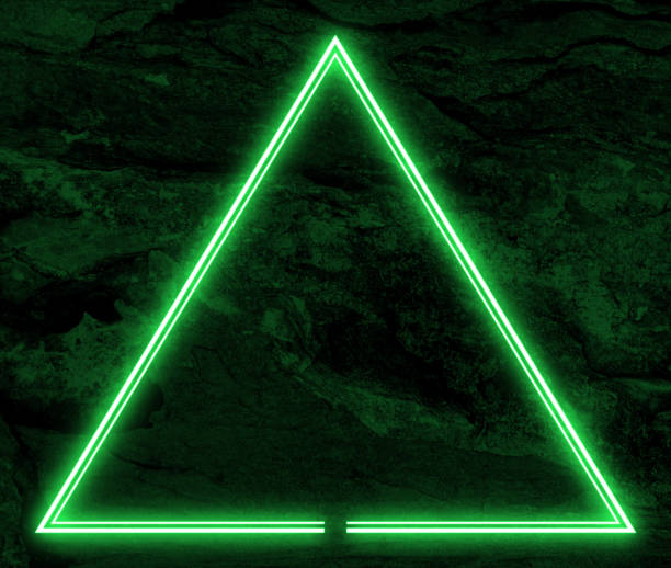 istock Dark stone texture background, with green neon light. 2162885999