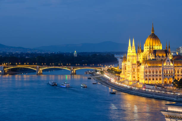 istock Budapest Hungarian Parliament building on Danube River, Hungary 2162888032