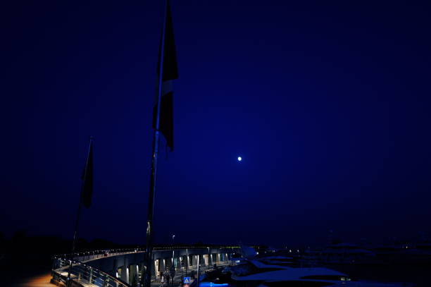 Ventimiglia Port by night