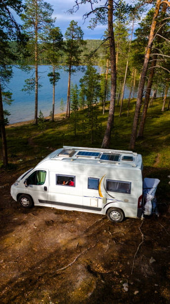 istock Campervan Paradise in Finnish Lapland 2162890603