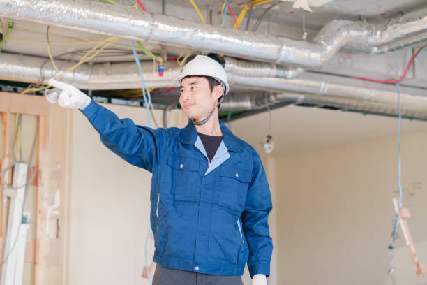 istock Male construction worker pointing and checking for safety. 2162892236