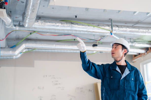 istock Male construction worker pointing and checking for safety. 2162892259