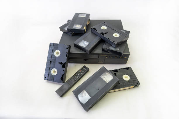 istock Old Video Casette player for films in VHS format 2162894663