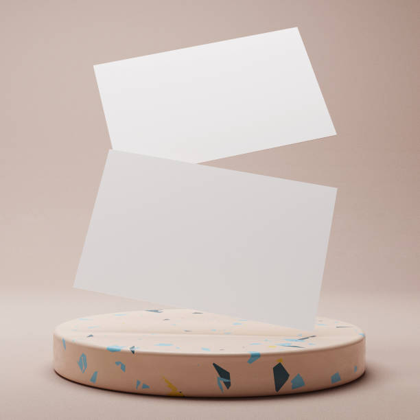 istock Business card template for mock up and design presentation 2162896245