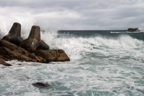 Seascape on a stormy day