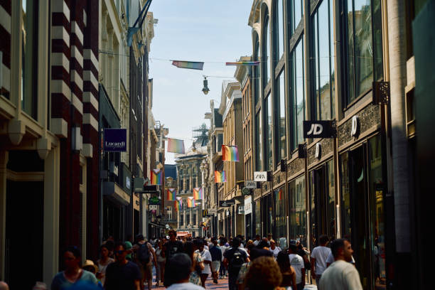 Netherlands, Amsterdam - July 20, 2024: Pride celebrations on the streets of Amsterdam