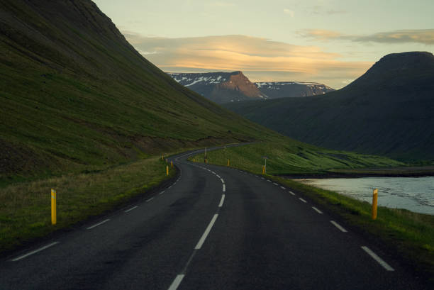 istock Curvy empty road in north Iceland 2162903434
