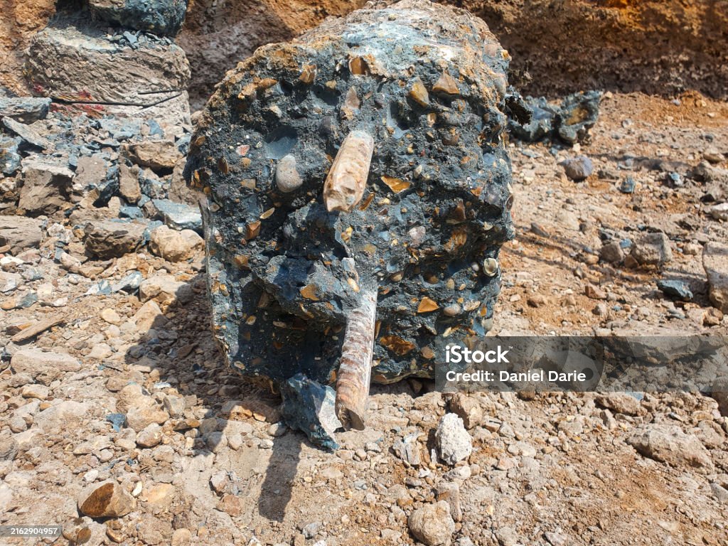 Piling Platform Failure Pile Foundation Failure With Visible Corrosion And Soil Subsidence At ...