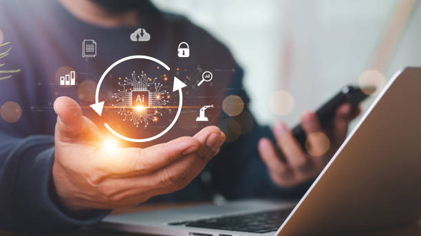 istock Digital transformation change management, internet of things. new technology bigdata and business process strategy, customer service management, cloud computing, smart industry.Aitechnology. 2162908650