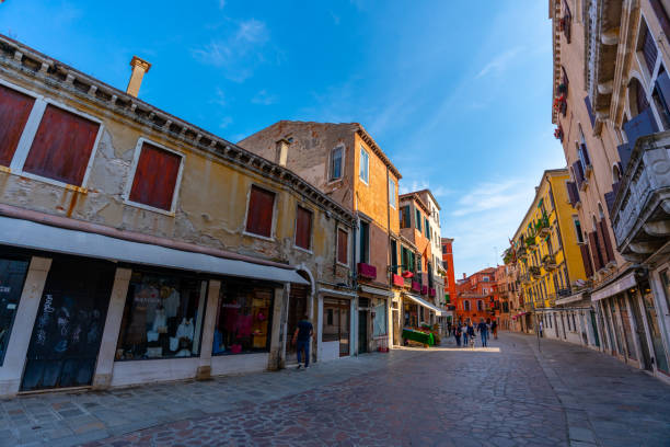 Venice, Italy - June 04, 2024: Pedestrian street.