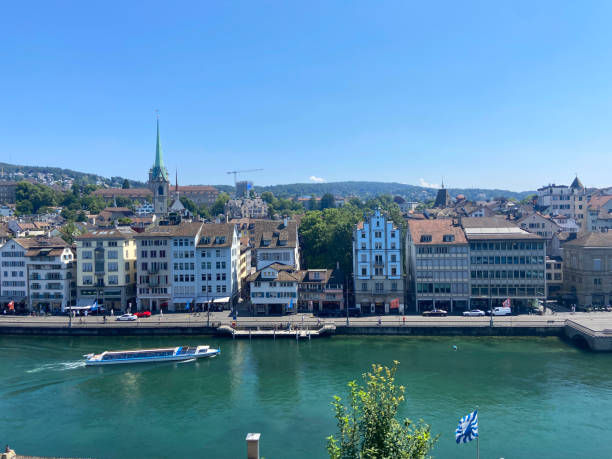 The river Limmat in a sunny day