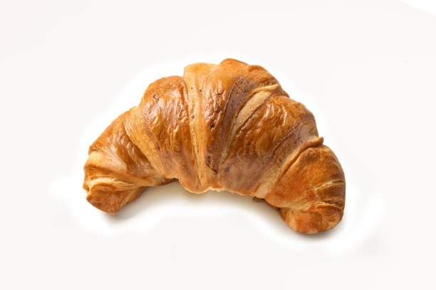 istock Croissant isolated on white background 2162918797