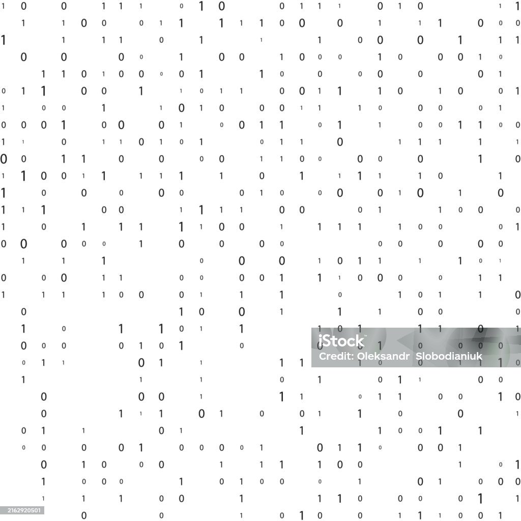 Code Matrix Encryption Stream Binary Code Binary Code Matrix Background On Screen From Numbers ...