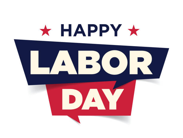 Happy Labor Day Poster. USA Concept labor day. Labor day vector illustration stock illustration This design, which is suitable for use in various projects, can be easily adapted to your needs such as posters, brochures, websites, or advertisements. Thanks to its eye-catching design and versatility, it can effectively convey your message and attract viewers' attention. Whether you want to promote a product or service or simply make a statement, this design is a great choice. labor day stock illustrations
