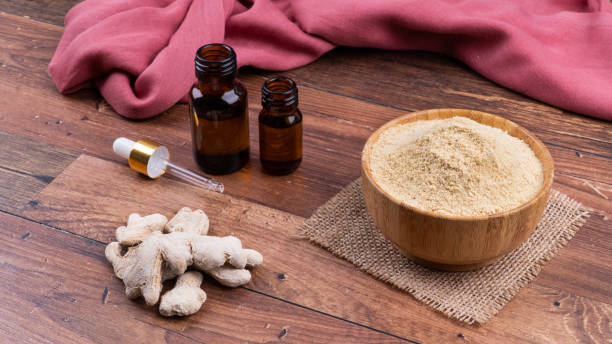 istock Homemade organic ginger and ginger oil. 2162929603