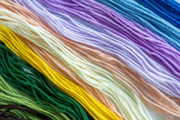 istock beautiful bright multi-colored threads for hand embroidery and knitting, hobbies and handwork 2162929978