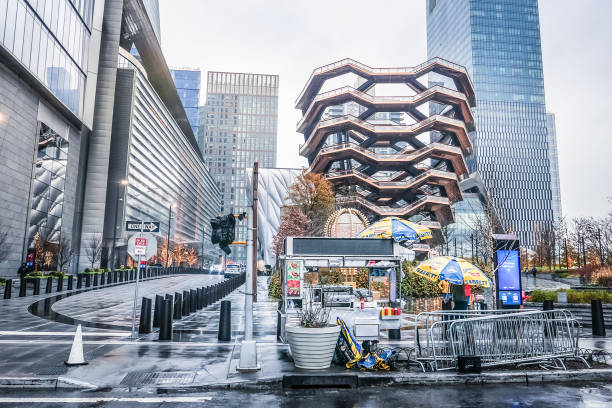 Vessel attraction in Hudson Yards Public Square in New York City.  Photographed on 12/18/21
