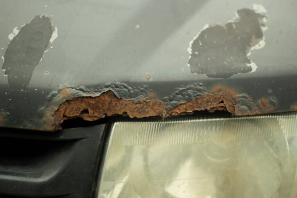 istock Rusty car. Rusty car body. Old transport. 2162936319