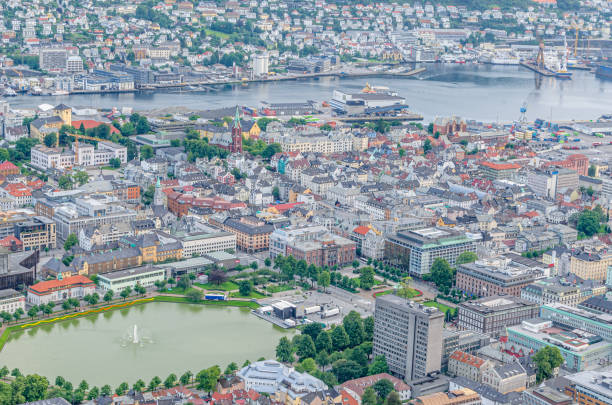 istock Aerial view of Bergen, Norway 2162936382