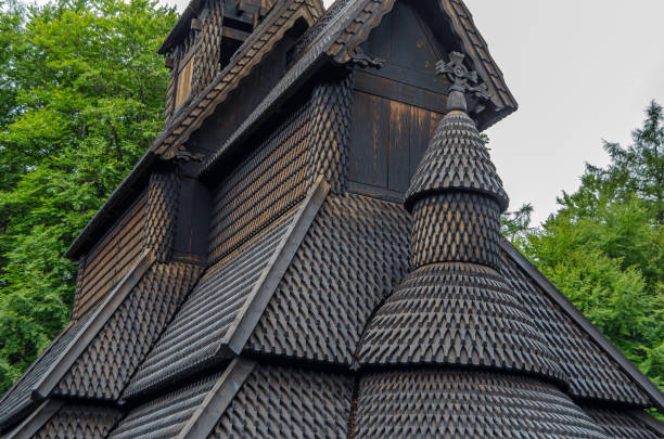 istock Fantoft Stave Church (Fantoft stavkirke) in Bergen, Norway 2162936427