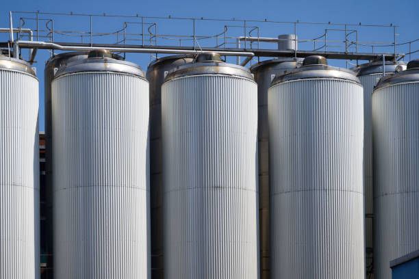 silos of an abandoned dairy plant
