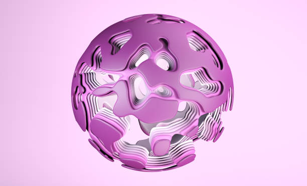 istock Pink sphere with holes 2162938699
