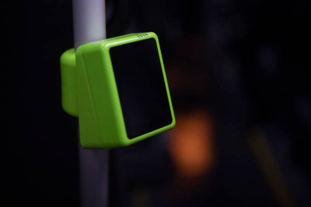 istock Means of payment for travel. Electronic device in bus. Ticket information reader. 2162938894
