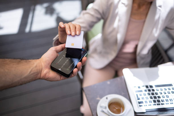 istock Close-up of a contactless payment being processed 2162946151