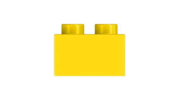 istock Gold Green Toy Block Isolated on a White Background. 2162947016