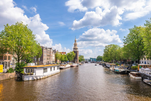 istock Montelbaanstoren in Amsterdam, Netherlands 2162948937
