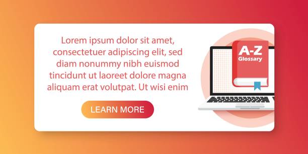 istock Glossary book with laptop icon in flat style. Guidebook encyclopedia vector illustration on isolated background. A-Z computer sign business concept. 2162961051