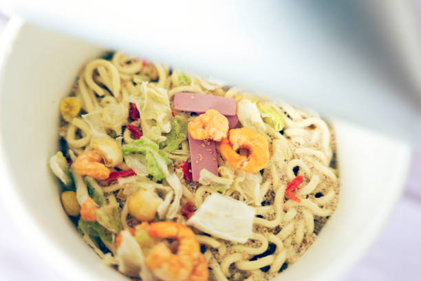 Instant noodles might be the best invention in the 20th century but it is very unhealthy. It is way too easy for you to grab it when you feel peckish as it requires you to pour boiled water. Also instant noodles can be stored for a long time. Although you are aware that it is very unhealthy, it is tempting to eat them as there are so many flavors nowadays. It is not only ramen but also Udon and Soba available as \
