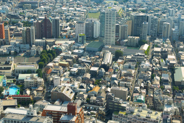istock Tokyo cityscape seen from a skyscraper 2162964184